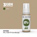 AK Interactive AK11325 AK 3GEN - RAL 1039 F9 Sandbeige