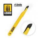 AMMO by Mig AMIG8695 Standard Blade Curved Large x 4