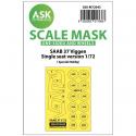 ASK Art Scale Kit M72043 SAAB 37 Viggen Masks - Special Hobby