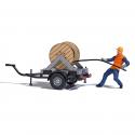 Busch 7836 Cable Installer with Trailer