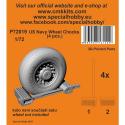 CMK 129-P72019 US Navy Wheel Chocks x 4