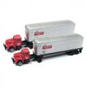 Mini Metals 51176 Tractor with Trailer x 2