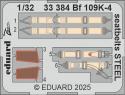Eduard 33384 Bf 109K-4 Seatbelts STEEL - Kotare