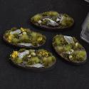Gamers Grass GGB-HLO60 Highland Bases Oval 60mm x 4