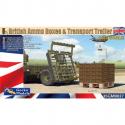 Gecko Models 35GM0037 British Ammo Boxes and Trailer