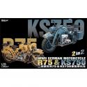 Great Wall Hobby L3527 Motorcycle R75 and KS750