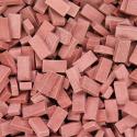 Juweela 23028 Bricks, Dark Brick-Red x 500