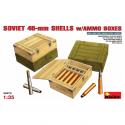 MiniArt 35073 Soviet 45-mm Shells with Ammo Boxes