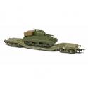 Oxford Diecast OR76WW006B Warwell With Sherman Tank