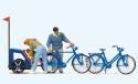 Preiser 10635 Cyclists Family