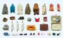 Preiser 17008 Clothes, Bags, Vests & More