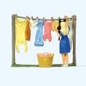 Preiser 28110 Laundry Day