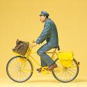 Preiser 45073 Postman (French) on Bicycle