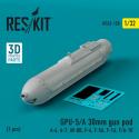 Reskit RS32-0138 GPU-5/A 30mm Gun Pod