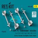 Reskit RS32-0481 AIM-9L Sidewinder Missiles