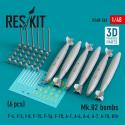 Reskit RS48-0342 Mk.82 Bombs x 6