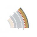 Scalextric C8228 R2 Curve Outer Borders x 4