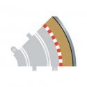 Scalextric C8240 R1 Curve Outer Borders x 4