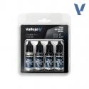 Vallejo 77.270 TMM - Obsidian Black Paint Set