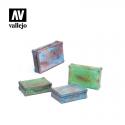 Vallejo SC226 Metal Suitcases x 4