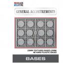 Wargames Atlantic WAAGA016 25mm Texture Bases - 2mm