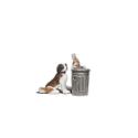 Woodland Scenics A2524 Dog with Cat On Trashcan