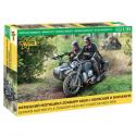 Zvezda 3717 Zundapp K800 with Sidecar and Crew
